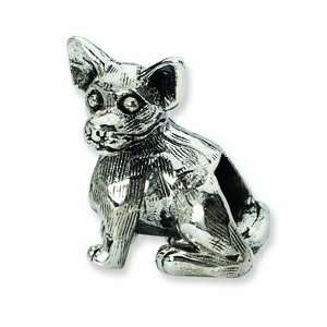  Sterling Silver Reflections Chihuahua Bead Jewelry