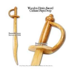  30  Wooden Pirate Practice Sword Cutlass Prop Sports 