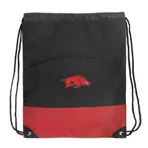    University of Arkansas Drawstring Bags Red