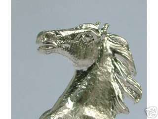FANTASTIC SOLID STERLING SILVER REARING HORSE FIGURINE  