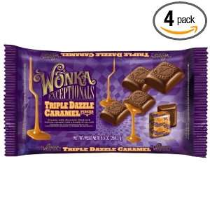 Wonka Tripple Dazzle Caramel Bag, 9.5 Ounce (Pack of 4)  