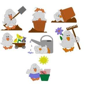  Cute Gardening Collection Embroidery Designs on Multi Format 