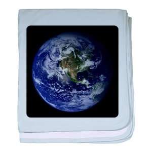  Baby Blanket Sky Blue Earth   Planet Earth The World 