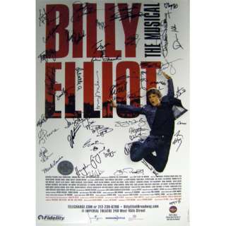 Billy Elliot rare Original Broadway Cast signed poster  