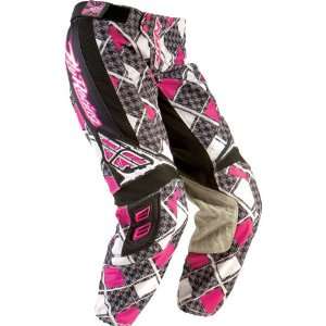  Kinetic Race Womens MX Motorcycle Pants   Pink / Size 3/4 Automotive