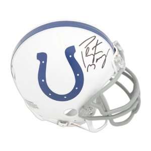  Autographed Peyton Manning mini replica Indianapolis Colts 
