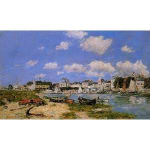   , painting name Honfleur a Dock, By Boudin Eugène 