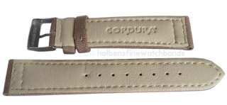 20mm CORDURA® Tan Hadley Roma Water Resistant Nylon Canvas Watch Band 