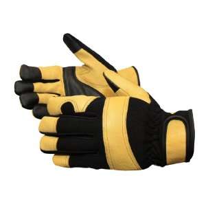  Pigskin Mechanic Work Glove with Padded Palm and Velcro 