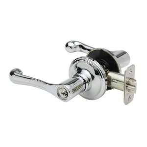   Stainless E Series Braxton Style Keyed Entry Door Lever Set from the