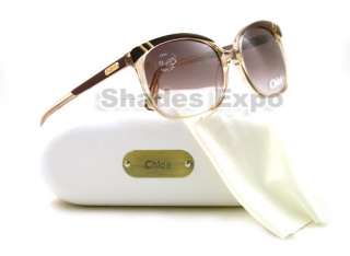 NEW CHLOE SUNGLASSES CL 2201 BROWN C02 AUTH  