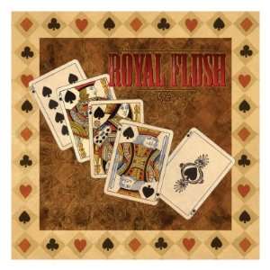  Royal Flush Giclee Poster Print, 24x24