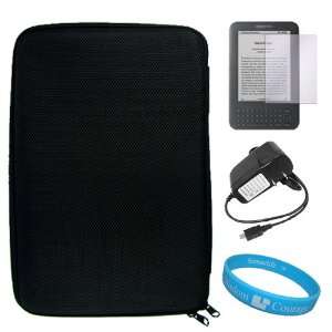 Durable Hard Nylon Cube Carrying Case for  Kindle Wireless 3G 