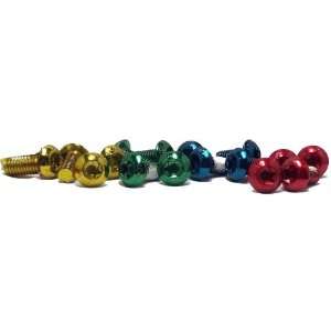 Clarks Anodized Rotor Bolts, Pack of 6   Blue  Sports 
