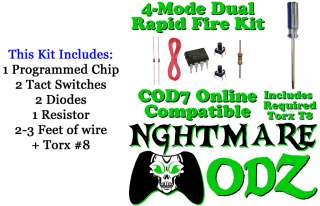 Mode Xbox 360 Rapid Fire Mod Chip Kit Torx Halo Reach  