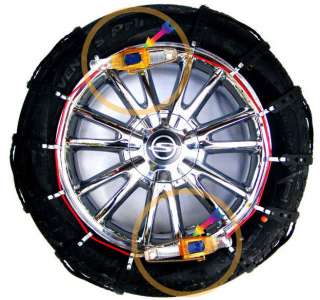 AUTO Urethane Snow Chain sUniversal Car Tire Rubber ICE Chain 1 pair 