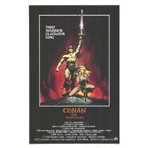  Conan The Barbarian Original Folded 1982 Movie Poster #H23 