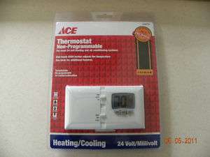 ACE Thermostat NON Programmable Heating/Cooling 24 volt  
