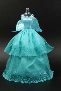 D2494 BN Blue Evening Party Dress for Barbie FR  