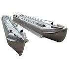 CUSTOM 25FTX25IN PONTOON BOAT FLOAT LOG TUBES W/ FIN AND BRACKETS 