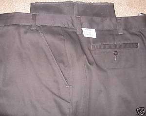 NWT Mens Official WORKWEAR Brown PANTS 48x37 unhemmed  