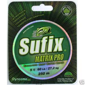 Sufix Matrix Pro Dyneema Braid 0.3mm 40lb/18.2kg 250m  