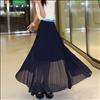 CHIC MAXI PLEATED SKIRT WITH SIDE ZIPPER 2624  