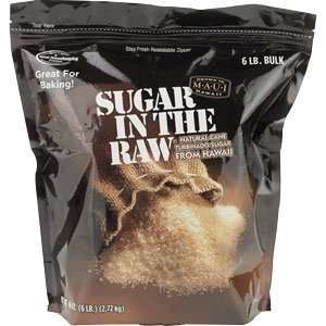  Sugar in the Raw / Raw Sugar Natural Cane Sugar / 6 lbs 