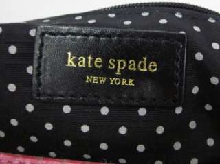 KATE SPADE Black Pink Nylon Leather Trim Small Handbag  