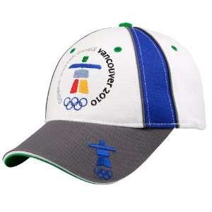 Vancouver 2010 Olympics White Gray Tundra Adjustable Hat
