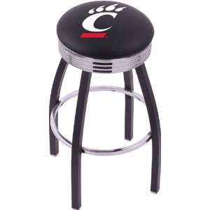  University of Cincinnati Steel Stool with 2.5 Ribbed 