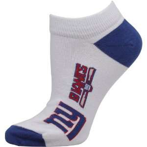   Giants Womens Arched Team Name Ankle Socks   White