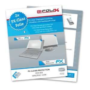  2 x atFoliX FX Clear Invisible screen protector for MSI WindPad 