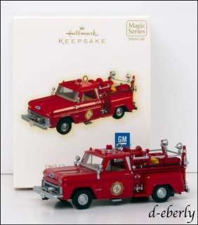 2009~1965 CHEVROLET FIRE ENGINE~FIRE TRUCK BRIGADE~Hallmark~Ornament 