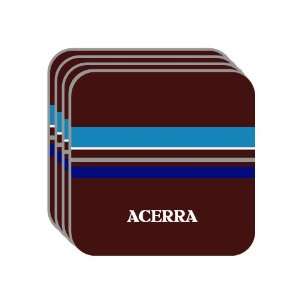 Personal Name Gift   ACERRA Set of 4 Mini Mousepad Coasters (blue 