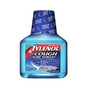  Tylenol Liquid Cough & Sore Throat, Nighttime Instant Cool 