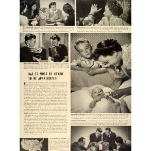 1942 Ad Sonotone Hearing Loss Aid Babies Elmsford Laboratory Mrs. Don 