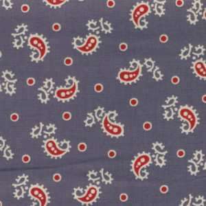 Farmhouse Collection Red Paisley on Gray Fabric By Windham Fabrics 