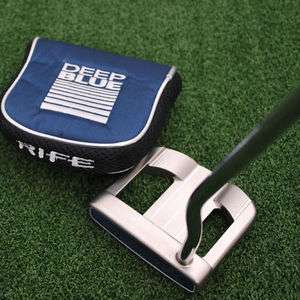 Rife Golf The 2Bar Company Deep Blue Mallet Putter 35 Inch    NEW 