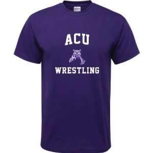   Wildcats Purple Youth Wrestling Arch T Shirt