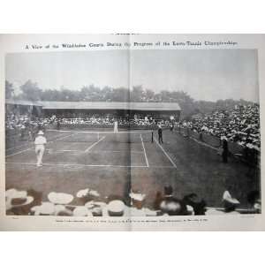  1905 Wimbledon Lawn Tennis Sport Brookes Smith England 