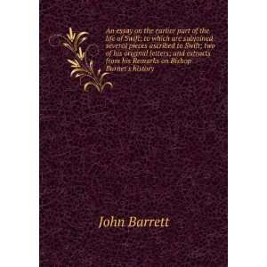   from his Remarks on Bishop Burnets history John Barrett Books