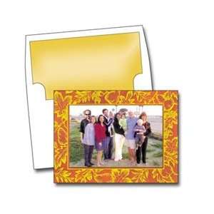  NRN GOLD FALL LEAVES Photo Cards   6 x 8   100 Cards 