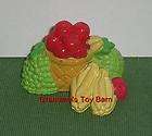   Toy Dollhouse Barbie Bamboo Woven Fruit Food Basket Very Cute