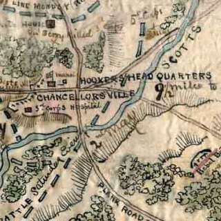 45 Civil War Maps of Battle Chancellorsville VA on CD  