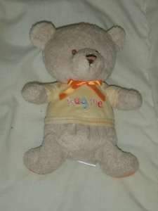 Osh Kosh Baby BGosh Hug Me Tan Yellow Plush Teddy Bear  