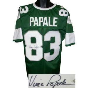 Vince Papale Autographed Jersey   Green   Invincible   Autographed NFL 