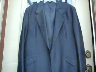 New WOT Vintage Saxifon Mens Western Suit NAVY 44 Jacket 36/33 