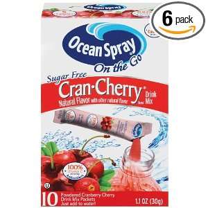 Ocean Spray Cranberry Cherry Powdered, 0.11 Ounce (Pack of 6)