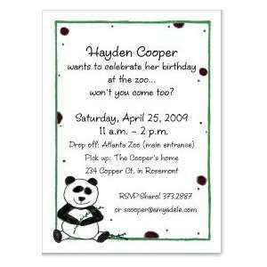  Panda Party Invitation Toys & Games